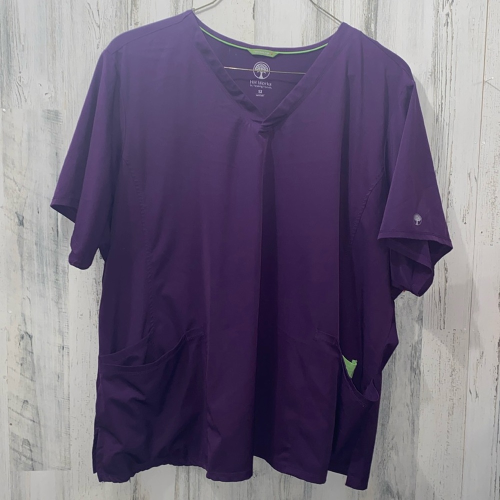 0117 HH Works Scrub Top by Healing Hands